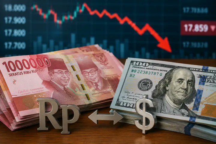seosatu's tweet photo. Rupiah Anjlok ke Rp18.000 per Dolar AS: Siapa Paling Bertanggung Jawab di Indonesia? https://t.co/L4fombOQqp https://t.co/864as4qzaa