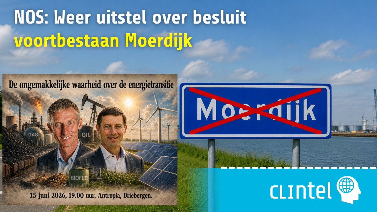 ClintelNED's tweet photo. Eerst moet er in Den Haag een belangrijke principiële beslissing worden genomen:

Stoppen met de onnodige, onhaalbare en onbetaalbare energietransitie.

Dan kan Moerdijk gewoon blijven bestaan.

Kom naar De ongemakkelijke waarheid over de energietransitie op maandagavond 15 juni in Driebergen 👇
https://t.co/gGY1nrmNVU

#klimaatbeleid #energietransitie #clintel