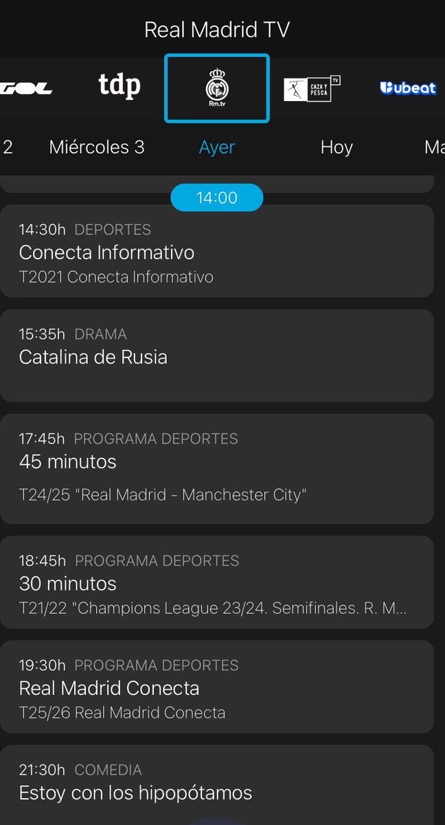 TheJavier19's tweet photo. Si esa es la programación de Real Madrid TV, que TDP estaba dando un Irlanda-España del 93 de que coño hablas https://t.co/py4mm5ZyAj