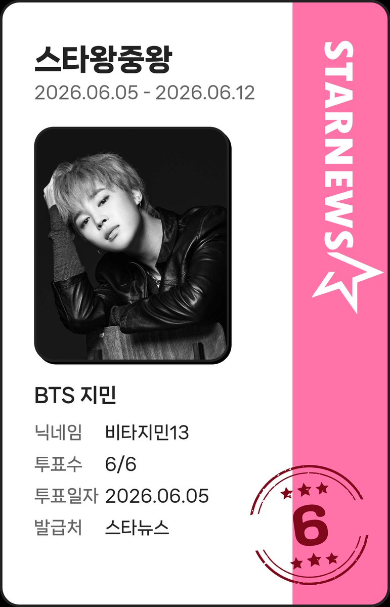 Jimin_Jh1013's tweet photo. ⭐️랭킹 
✅️ 계정별 6표씩 튭하기 

✅️ 스타아이돌 (남자) 241차튭 
✅️ 6/11 15:00 까지 

https://t.co/g4e0ohToj6

✅️ 스타왕중왕 205차튭
✅️ 6/12 15:00 까지

https://t.co/d2ZYRiWs8V

우리 지민이 💛
JIMIN JIMIN 
#JIMIN #PARKJIMIN #지민 https://t.co/x7vH3uQgx7