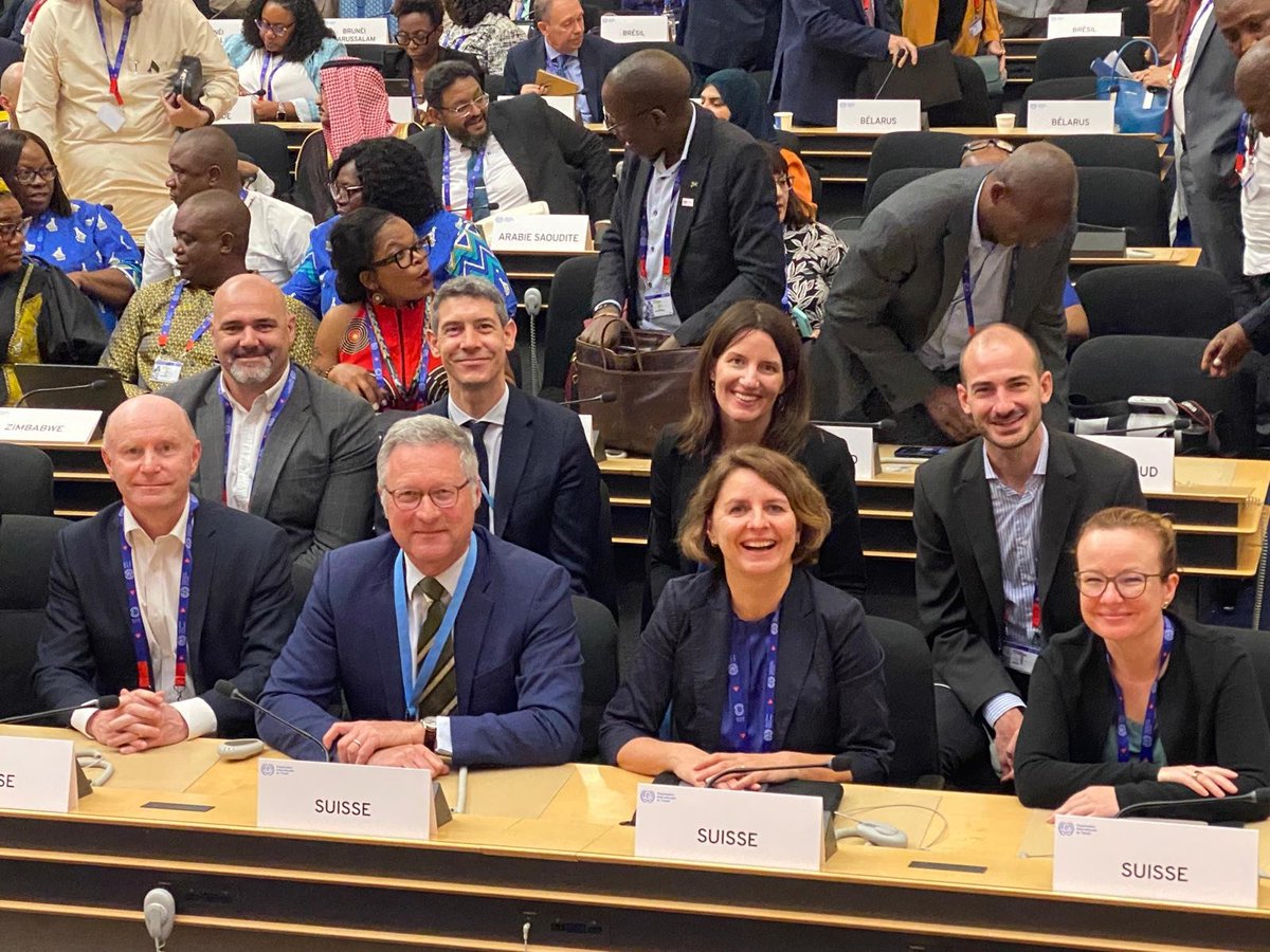 swiss_un's tweet photo. #ILC114 
🇨🇭is committed to social dialogue, #decent work and multilateral solutions 💙
With the 114th International Labour Conference, #Geneva contributes to face today’s #labour challenges like decent work conditions in the platform economy https://t.co/jRtXtg0uHr