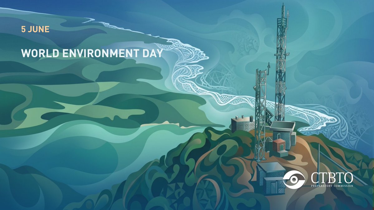 CTBTO's tweet photo. #DYK? Beyond detecting nuclear test explosions, the #CTBT’s data can help protect our planet. Accessible to States Signatories, it supports vital scientific research. Learn about the civil and scientific applications of our data this #WorldEnvironmentDay. 🔗https://t.co/g9FU8ZcEqc