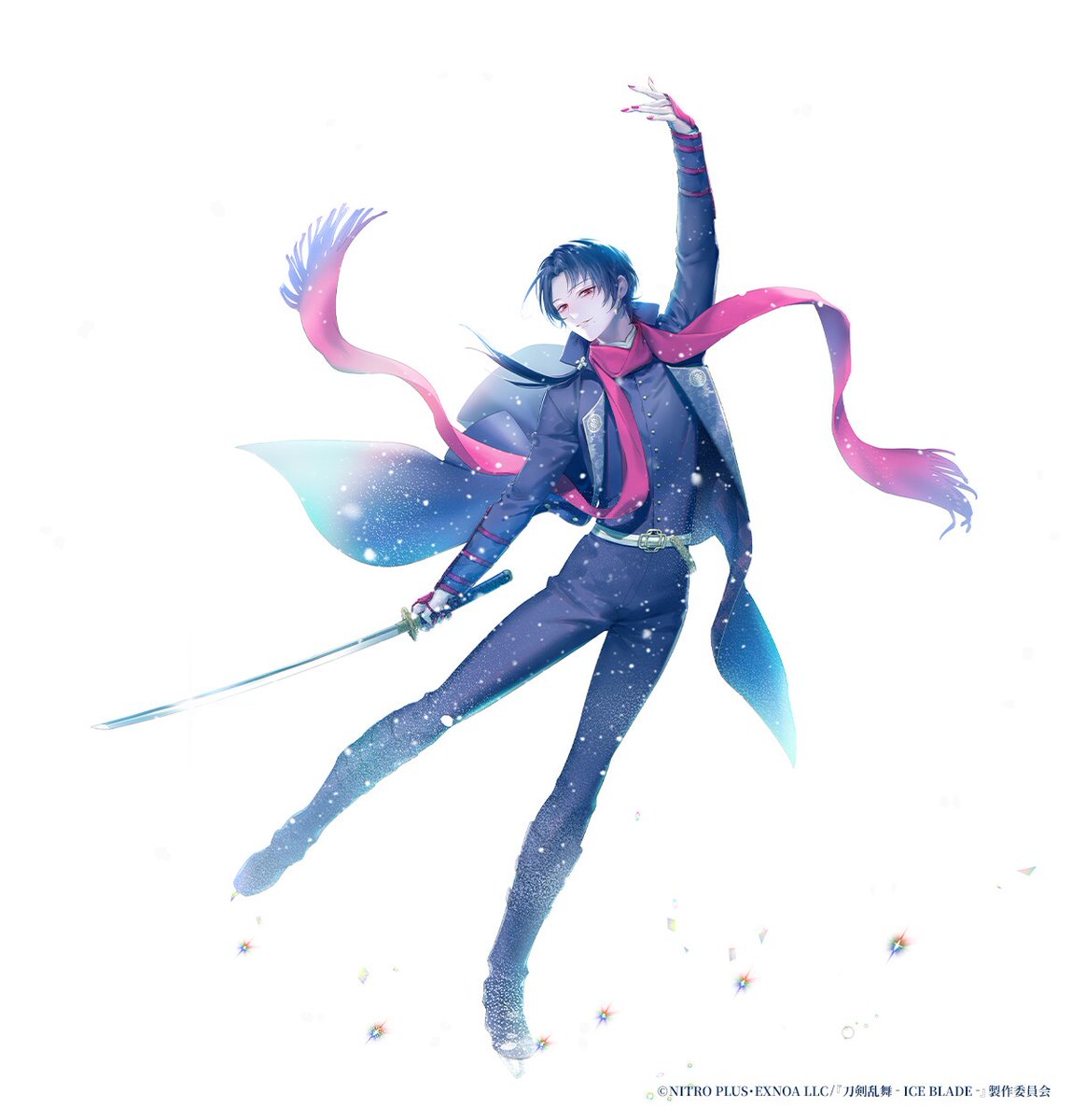stage_natalie's tweet photo. 加州清光が軽やかに銀盤を舞う、「刀剣乱舞 - ICE BLADE -」描き下ろしビジュアル
https://t.co/LvH8mArFPV

#刀ブレ #刀剣乱舞 https://t.co/7qZKaW6c8y