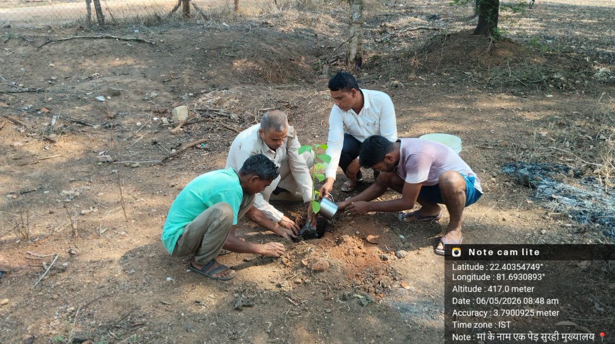 Achanakmar_TR's tweet photo. WorldEnvironmentDay2026 #EkPedMaaKeNaam #AchanakmarTigerReserve #GreenFuture #PlantationDrive #NatureConservation #ForestForFuture https://t.co/lFn5e3M84u
