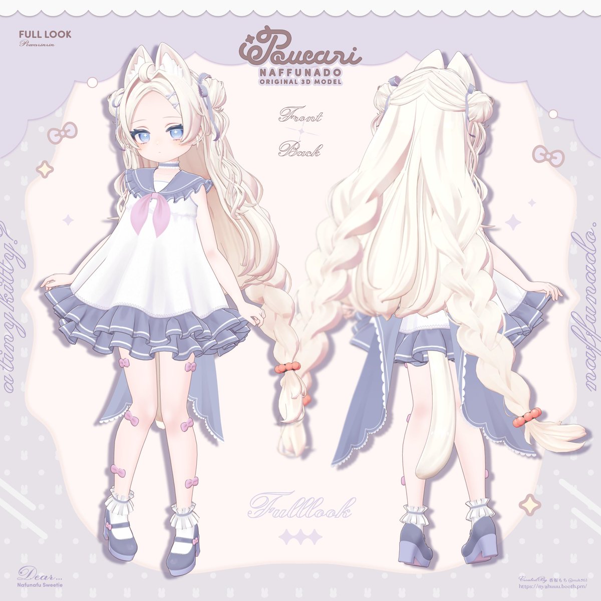 mzk563's tweet photo. オリジナル3Dモデル「ぽわり」#Powari3D
リリースしました🐰🐱

うさぎのぬいぐるみを抱っこしている
もちぷにな女の子です🍀
https://t.co/ZAtL46P4wl

⭐発売記念セール中です！
#VRChat #なっふな堂 https://t.co/irjbaHpJ5P