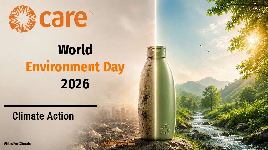 CAREinKenya's tweet photo. This #WorldEnvironmentDay2026, we celebrate community-led #ClimateAction.

@CAREinKenya through local partners is transforming plastic waste into economic opportunity, creating cleaner environments, green livelihoods, and more resilient communities.

Together for a greener future.

#CAREAlwaysThere #WorldEnvironmentDay2026 #NowForClimate