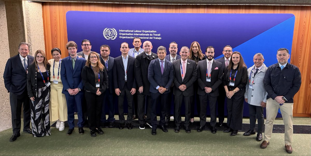 LorenzoRoel1's tweet photo. La representación Mexicana en la reunión del Sector Empleador, en los trabajos de la 114a Conferencia Internacional del Trabajo https://t.co/oYP5myZiD5