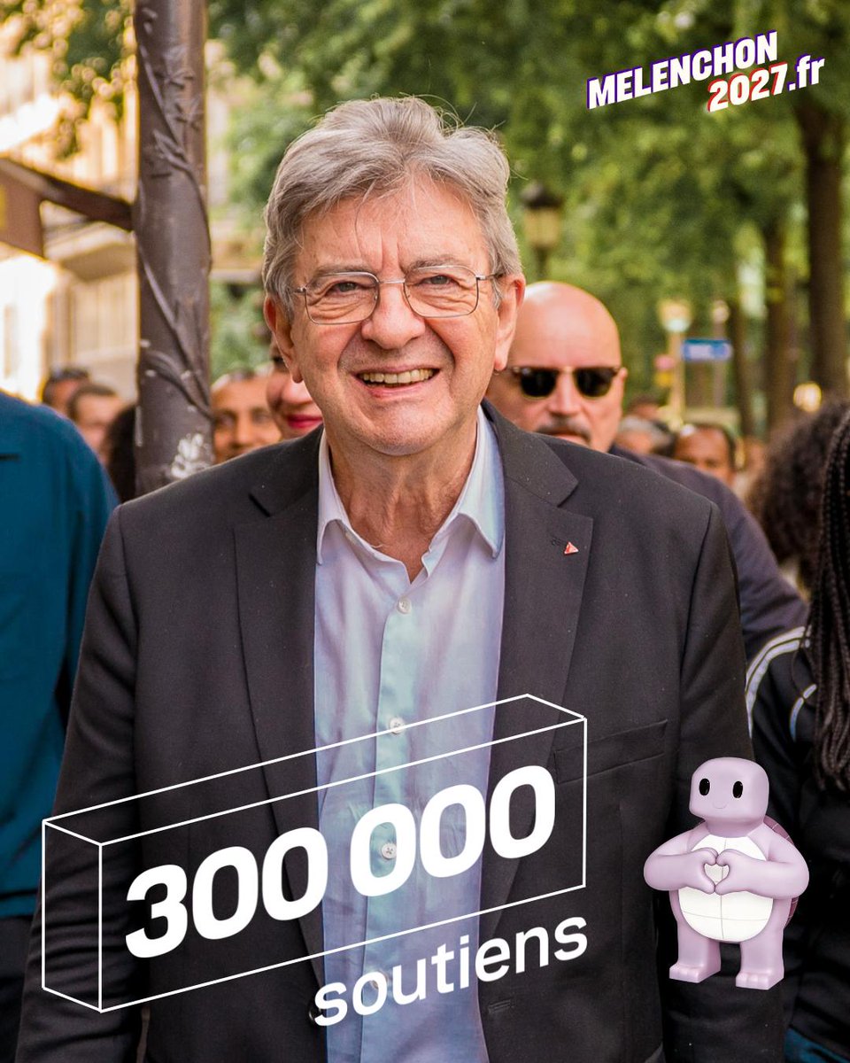 ALeaument's tweet photo. 300 000 soutiens pour Jean-Luc !

Jamais nous n'avons eu une telle force en début de campagne.

#RdvLe7Juin à Saint-Denis pour le premier meeting ☀️ https://t.co/9pTOeSedvj