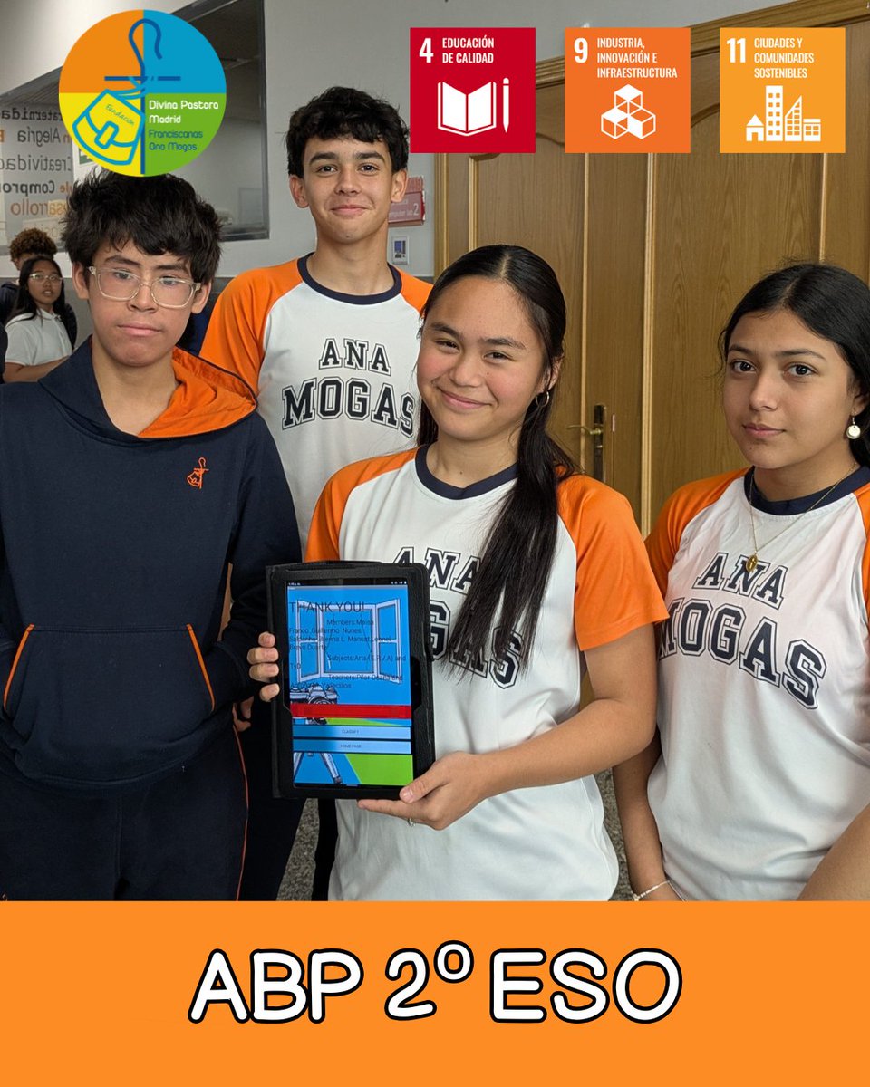 divpasmad's tweet photo. 📱🚀 Los alumnos de 2º ESO han diseñado aplicaciones móviles para responder a necesidades reales de su entorno.

Las familias pudieron conocer sus proyectos en una Celebración del Aprendizaje llena de creatividad e innovación. 👏

#ABP #ODS4 #ODS9 https://t.co/ZIvlXSXonn