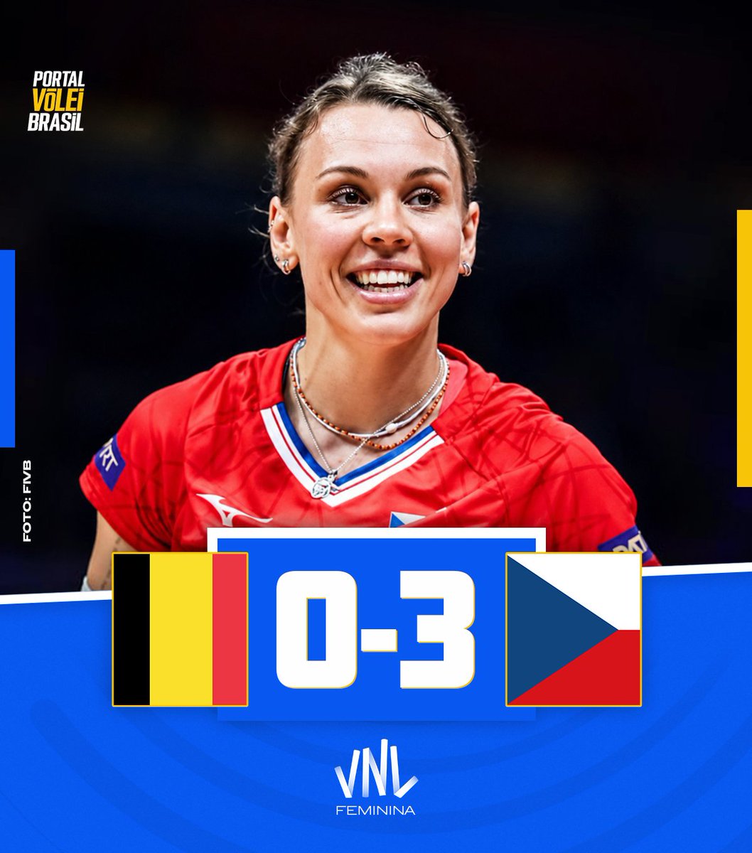 portal_volei's tweet photo. ✅ FIM DE JOGO!

🏐 🇧🇪 BÉLGICA 0x3 TCHÉQUIA 🇨🇿
➡️ (20x25, 22x25, 15x25)
🏆 VNL Feminina | Semana 01 https://t.co/NF3P8BwpTm