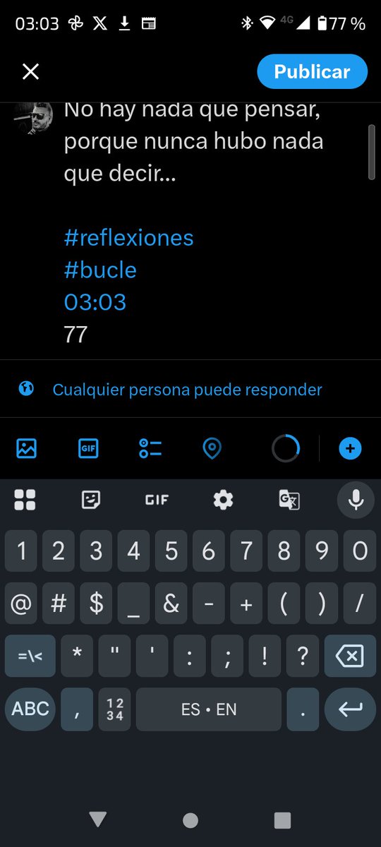 MaurizioLoch's tweet photo. No hay nada que pensar, porque nunca hubo nada que decir...
#reflexiones
#bucle
03:03
77 https://t.co/utiNacIYHx