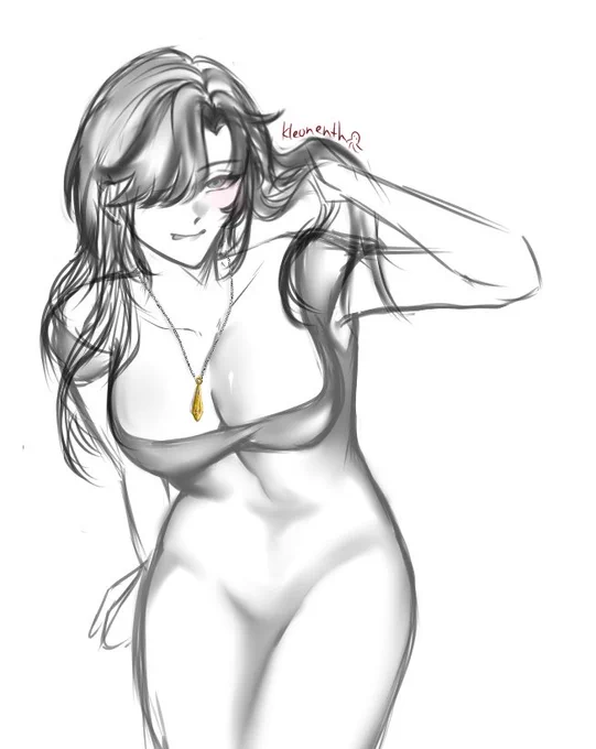 "Klein, what do u think about my new necklace?" #克伦