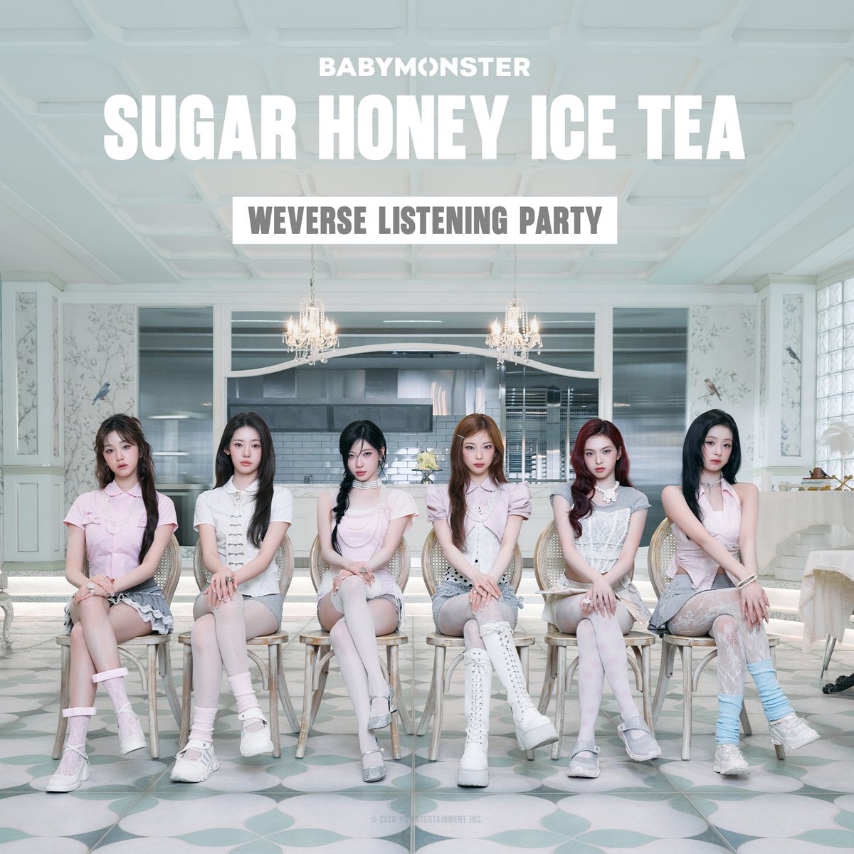 YGBABYMONSTER_'s tweet photo. Let’s enjoy the 'SUGAR HONEY ICE TEA' Listening Parties on @weverseofficial 🎧

🔗https://t.co/XXNdtsdOEj

1️⃣ 2026.06.08 3:30AM (ET) l 2026.06.08 4:30PM (KST) with BABYMONSTER♥️
2️⃣ 2026.06.09 9PM (ET) l 2026.06.10 10AM (KST)
3️⃣ 2026.06.12 5AM (ET) l 2026.06.12 6PM (KST)
4️⃣ 2026.06.13 1AM (ET) l 2026.06.13 2PM (KST) 
5️⃣ 2026.06.15 5AM (ET) l 2026.06.15 6PM (KST)