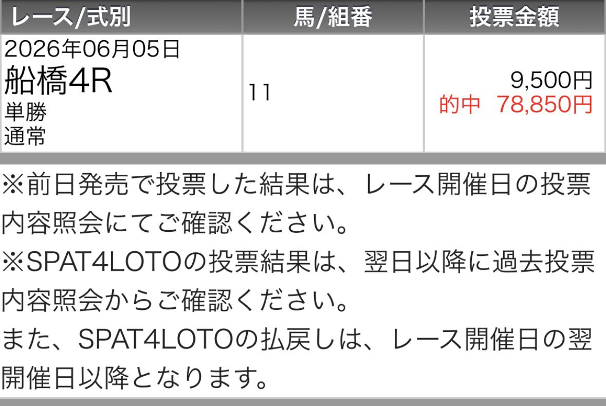 maria_0515_'s tweet photo. 船橋8R［無料予想］
いいね＆リポストされた方へ配布💌
※多ければここもツイート公開

㊗️今開催1番"熱い"船橋早くも勝ち確㊗️
船橋4R 💰20万回収💰【S】
船橋6R 💰10万回収💰【S+】
船橋7R 💰10万回収💰(無料R) https://t.co/5fWWLmZMXa
