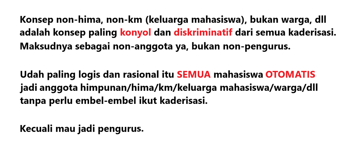 mokutonmon's tweet photo. @ayatiramissu ITB selamanya akan tetep redflag selama masih ada konsep bukan anggota himpunan https://t.co/IKjIvIi481