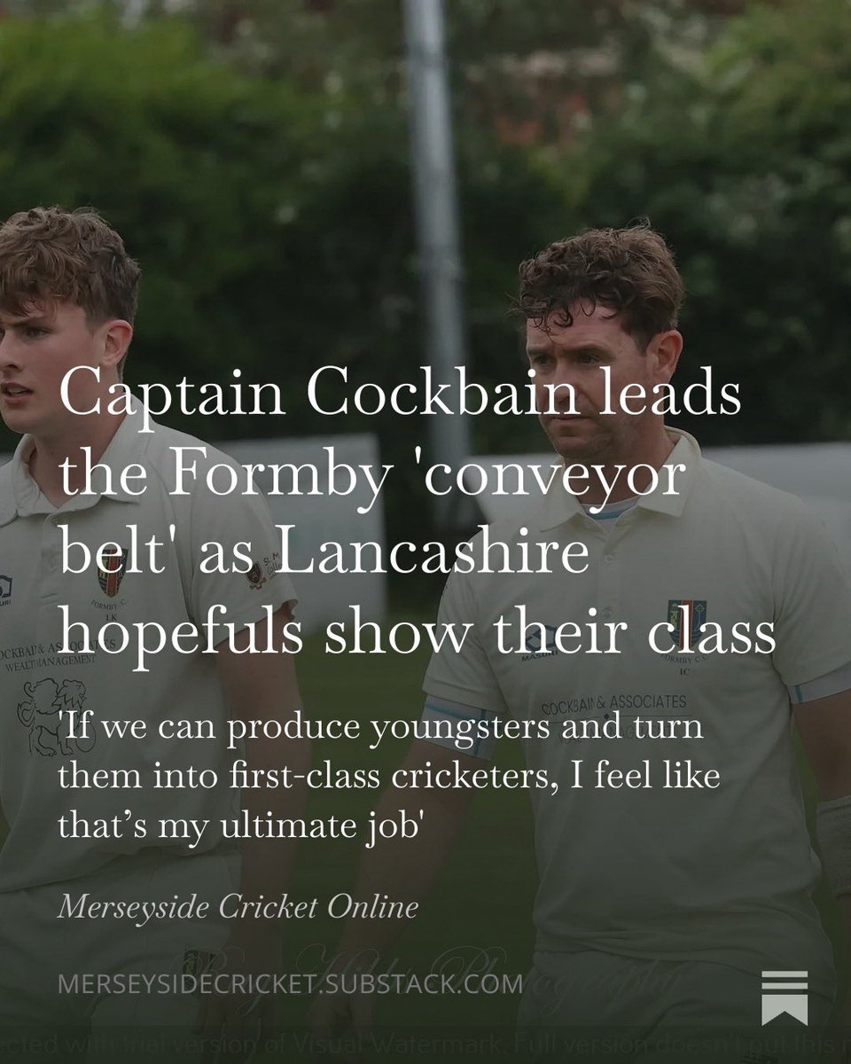 MerseyCric's tweet photo. NEW… spoke to Formby skipper Ian Cockbain about his side’s Lancashire hopefuls

https://t.co/O93APf5Tdu https://t.co/iuFHZQMGIF
