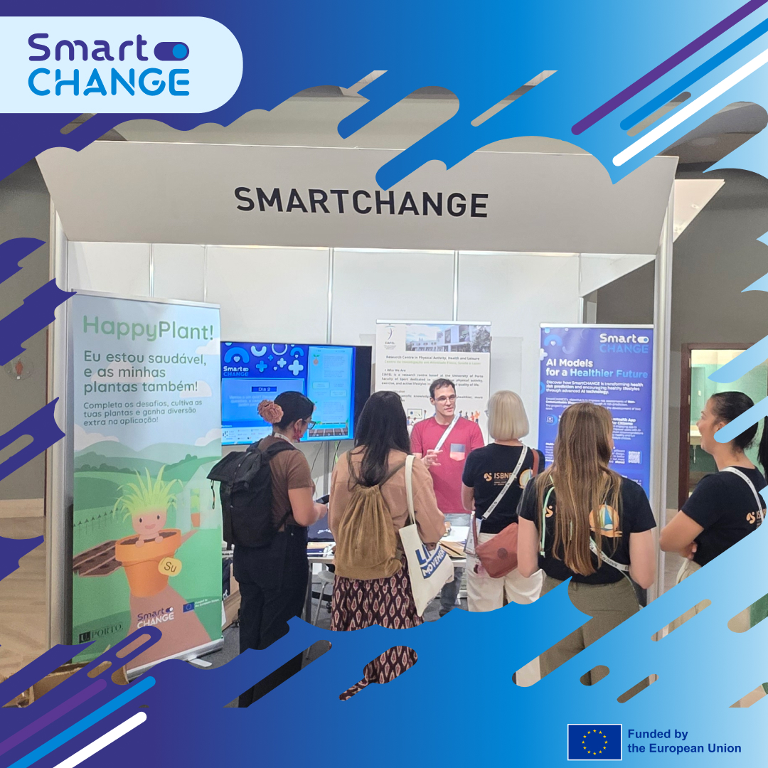 SmartCHANGE_eu's tweet photo. Thank you #ISBNPA2026! 🇪🇸✨ We had an amazing week in Cádiz showcasing #SmartCHANGE.

@amsterdamumc took the stage on #AI &amp; co-design, while our booth with partners from @UPorto buzzed with live demos!📱

Missed us? Stay updated on our next moves!
👉 https://t.co/b6Pbi5AaNA https://t.co/zQPtBh0pGR