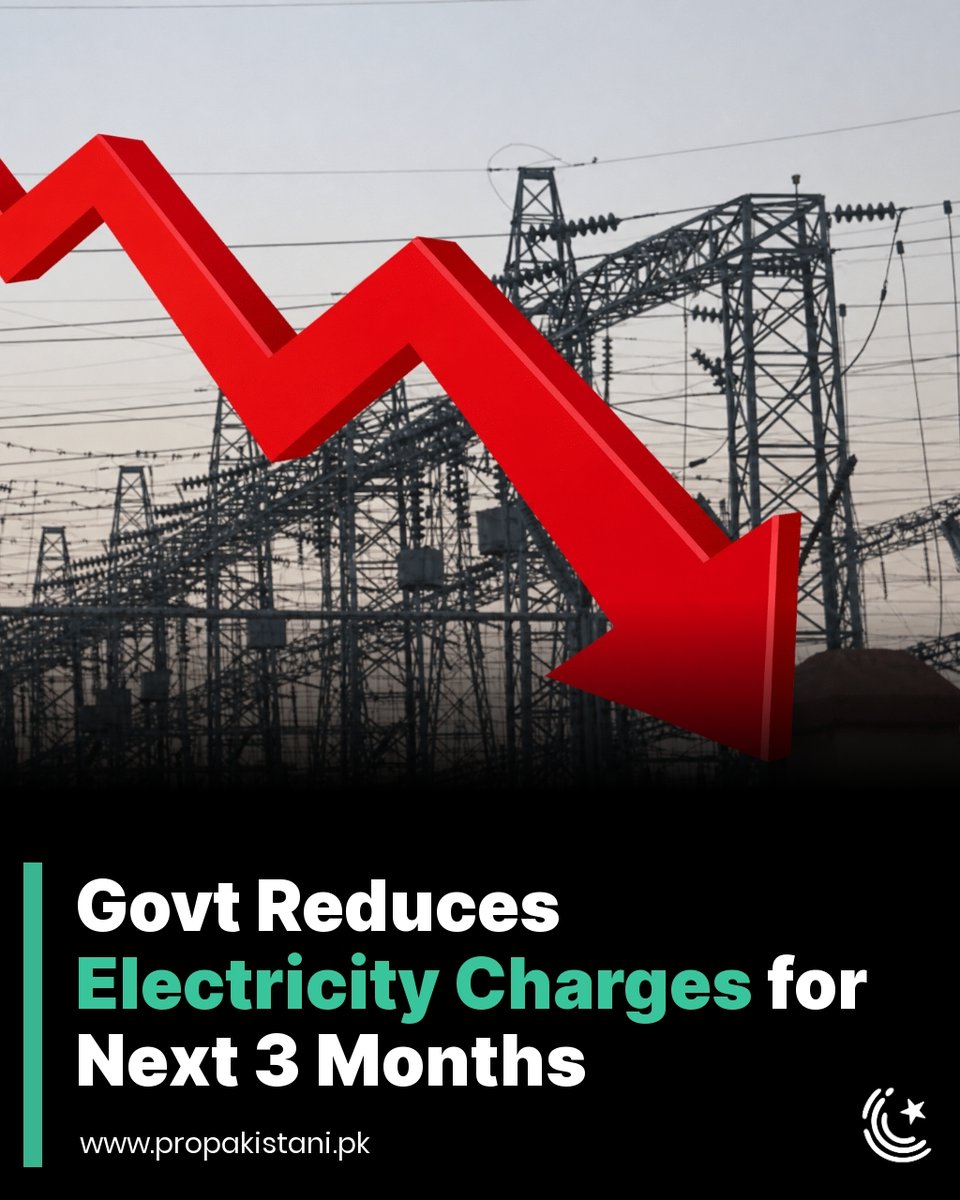 ProPakistaniPK's tweet photo. Electricity bills will drop for most consumers over the next 3 months after NEPRA approved tariff cuts for June, July, and August 🧵 https://t.co/Gjyxv7rr0P