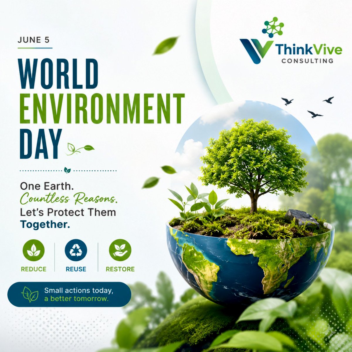 thinkviveco's tweet photo. 🌍 One Earth. One Responsibility.🌱

Small actions today create a greener tomorrow. Let’s protect our planet and build a sustainable future together. 💚

Happy World Environment Day!

#WorldEnvironmentDay #GoGreen #Sustainability #ClimateAction #ThinkViveConsulting #HireVive https://t.co/Gix1fhnalb