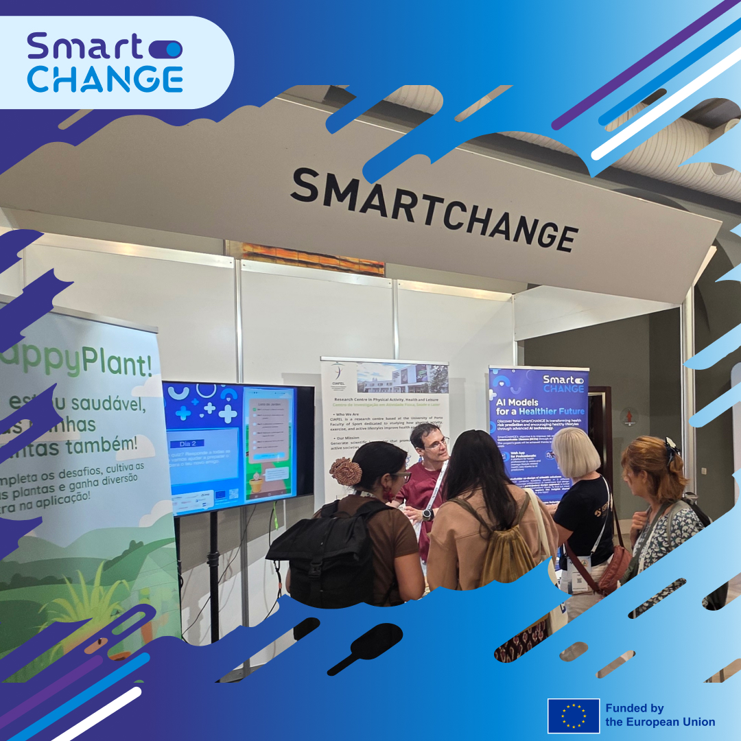 SmartCHANGE_eu's tweet photo. Thank you #ISBNPA2026! 🇪🇸✨ We had an amazing week in Cádiz showcasing #SmartCHANGE.

@amsterdamumc took the stage on #AI &amp; co-design, while our booth with partners from @UPorto buzzed with live demos!📱

Missed us? Stay updated on our next moves!
👉 https://t.co/b6Pbi5AaNA https://t.co/zQPtBh0pGR