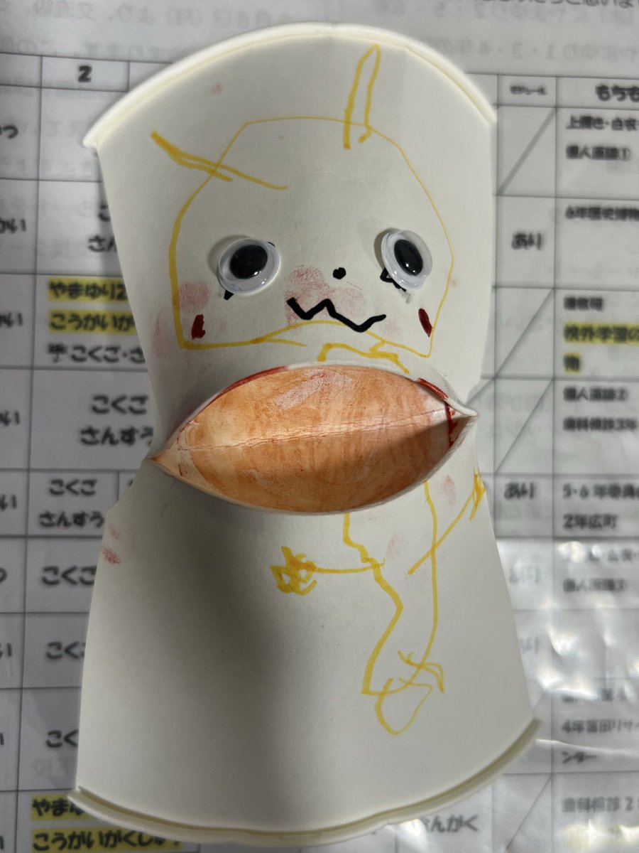 q64_fc's tweet photo. 息子が、おもしろい🤣パックンチョをデイサービスで作ってきました😸
とても上手です🥰🥰 https://t.co/VSCIrtvopc