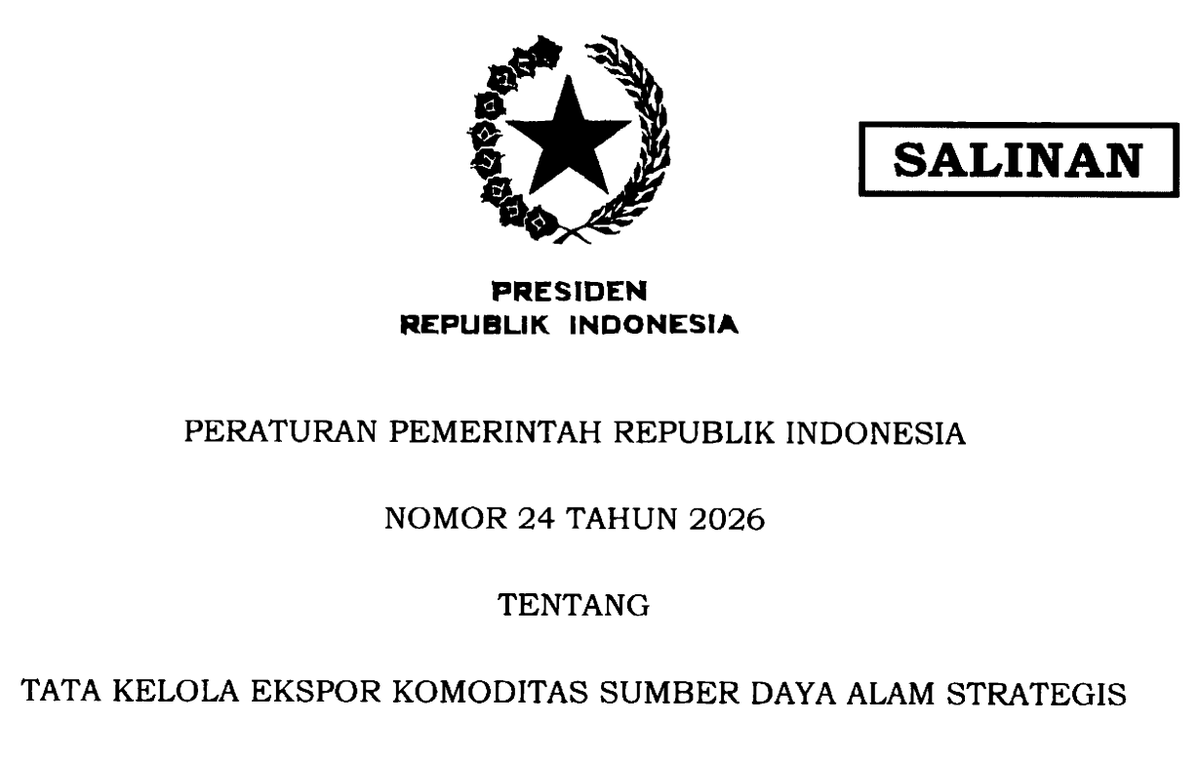 franskoster070's tweet photo. Today #Indonesia published its long-awaited Regulation on centralised exports of #coal, #palm oil and #iron alloys through a State Owned Enterprise. https://t.co/7NJFapv3qG
