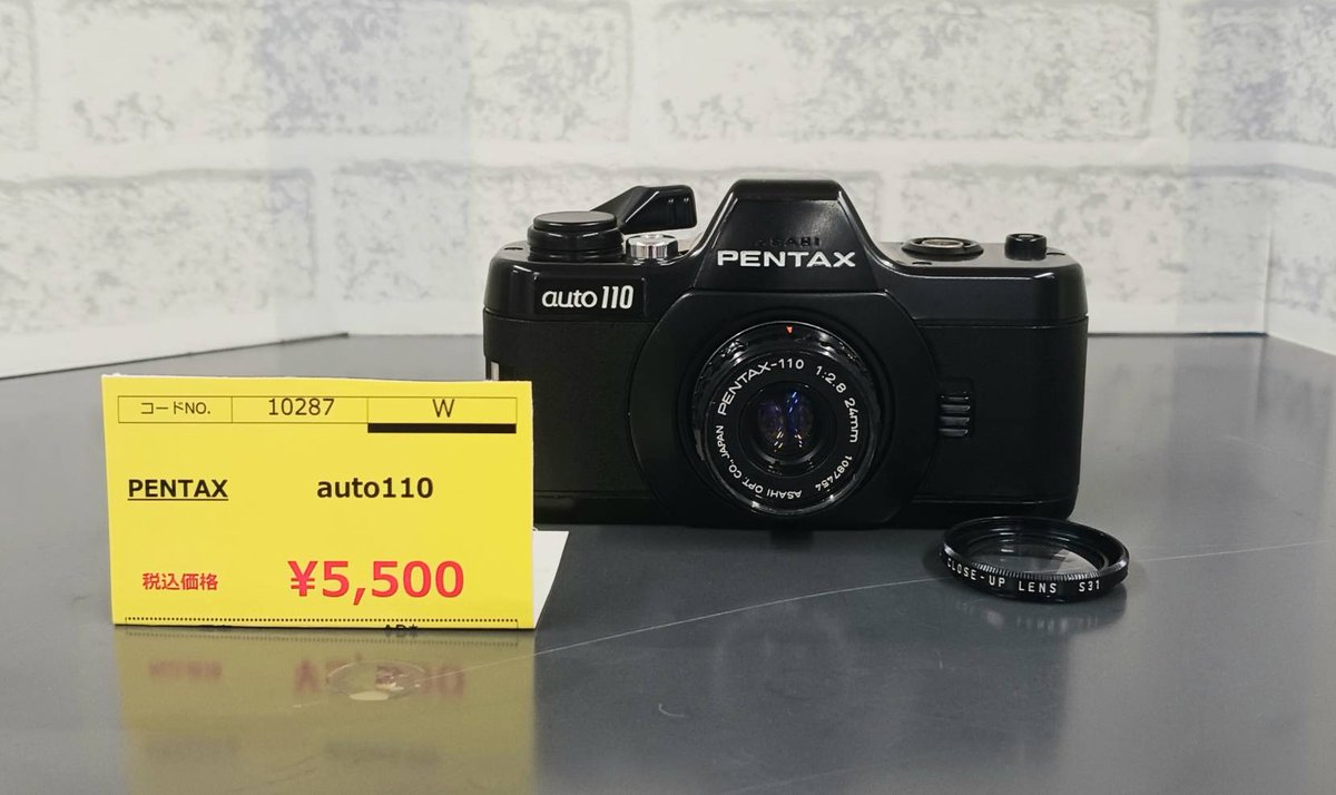 PENTAX Auto 110が入荷しました。 📷世界最小クラスの交換レンズ式一眼