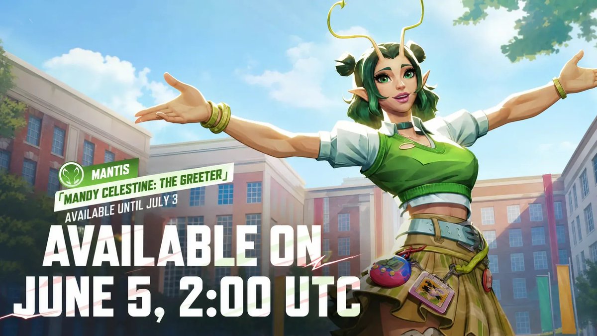 mewluvv_'s tweet photo. in honor of twitter finally freeing me, I'll be hosting another giveaway for the
ESU ''Mandy Celestine:The greeter''Mantis bundle!

୨ৎ follow &amp; rt
୨ৎ comment your favorite thing about rivals
୨ৎ ends on the 10th of june!

Best of luck. Any region, any device♡
#giveaway #rivalstwt https://t.co/K4jhoIZJFJ