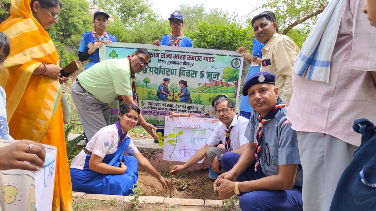 CeoRajasthan's tweet photo. 🌳 हरित पर्यावरण, सशक्त लोकतंत्र।
✅ पौधारोपण #जैसलमेर #डीग #चूरू #धौलपुर जिलों में 
🗳️ लोकतंत्र की छांव, हरियाली के साथ।
#WorldEnvironmentDay #TreeOfDemocracy #SVEEP #RajasthanVotes
#ECI #Savetrees 
@ECISVEEP @DIPRRajasthan 
@rajeduofficial @ccerajasthan 
@DDNational @airnews_jaipur 
@ForestRajasthan @DmJaisalmer 
@deodeeg123 @DmChuru 
@DEODholpur