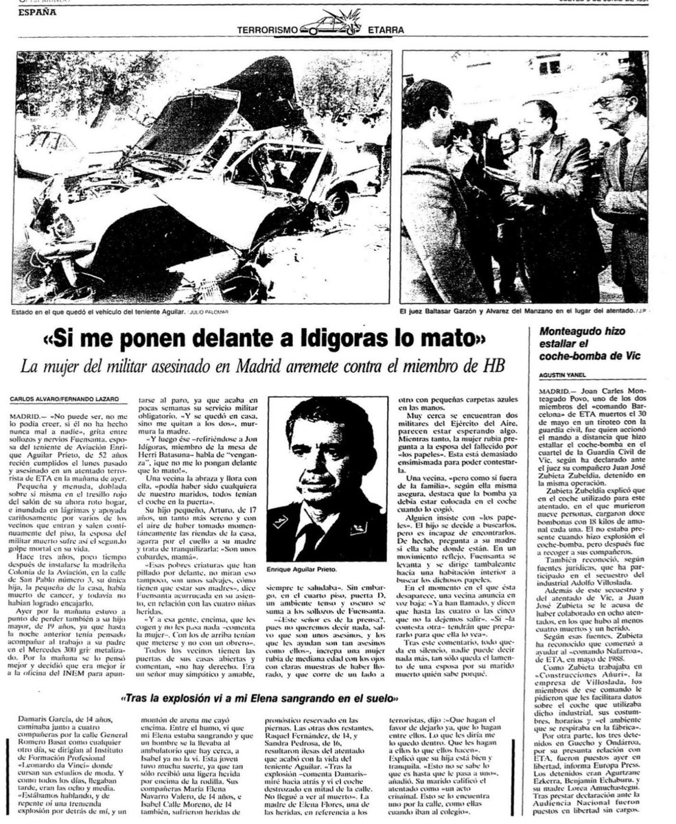CarlosDeUrrecha's tweet photo. In Memoriam
Teniente EA D. Enrique Aguilar Prieto,
Caído por Dios y por España,
¡¡Presente!!
D.E.P
La Muerte no es el Final
Siempre en Nuestra Memoria
¡¡Viva España!!
¡¡Arriba España!!

5/06/1991 ETA asesinaba impunemente con una bomba lapa en Madrid
https://t.co/JuSsrDC8e2 https://t.co/LsnvgO7RMG