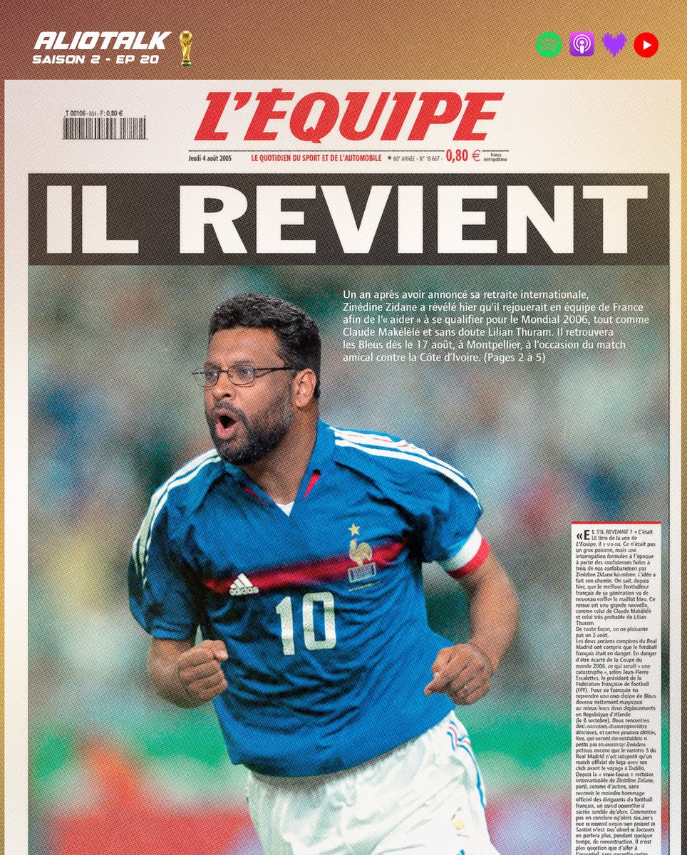 aliotalk's tweet photo. Nouvel épisode ce week-end, avec le retour du professeur Dave Appadoo.

Après la Seleção, on plongera pendant plus de 2h dans 𝒍𝒆𝒔 𝒎𝒚𝒕𝒉𝒆𝒔 𝒅𝒆 𝒍𝒂 𝑪𝑫𝑴, à quelques jours du début de la fête du foot 🏆🌍 https://t.co/efN3p7tXWl