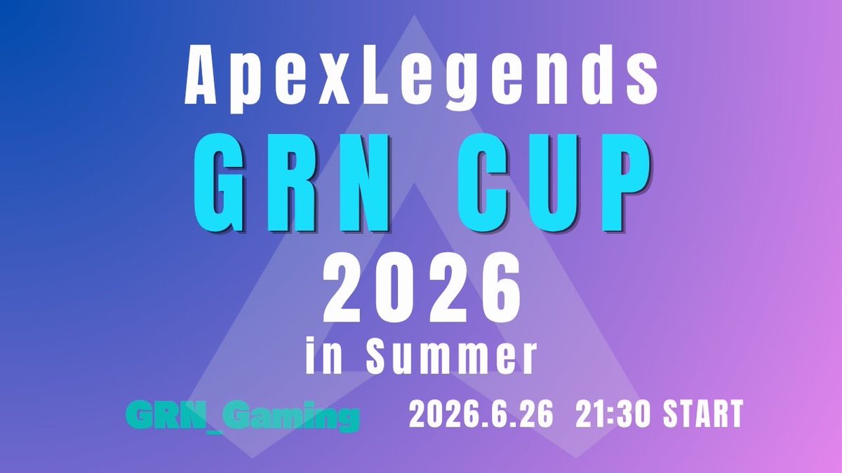 kamibooookro's tweet photo. 6月26日(金)21:30〜
此方のAPEXカスタムに参加させて頂きます！！
#GRNCUP

マスター帯がゴロンゴロン居る大会で最高プラチナ帯はこの先生きのこれるのか...!? https://t.co/XAC7jtcmHX