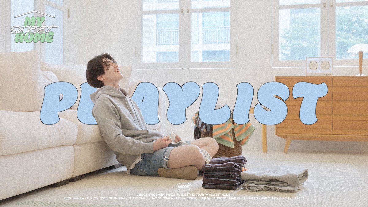 kkbyss_official's tweet photo. [#VIDEO]
[이동욱] 𝗣𝗟𝗔𝗬𝗟𝗜𝗦𝗧🏡 | 한가로운 오후 집에서 듣는 욱플리🎧 | 2025-2026 FANMEETING TOUR ‘MY SWEET HOME’ VCR
🎥 https://t.co/fgaFDLqlXv

#이동욱 #LeeDongWook
#FanmeetingTour #MySweetHome https://t.co/yT9TUUeKrd