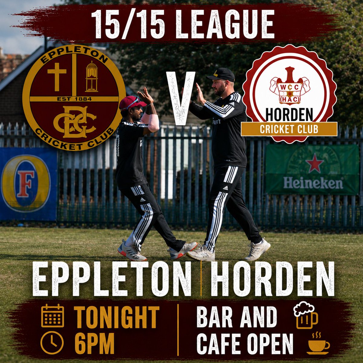 EppletonCC's tweet photo. 𝗠𝗔𝗧𝗖𝗛𝗗𝗔𝗬

ℹ️ 1st XI
🆚 Horden
📍 Church Road
⌚️ 6pm
📕 15/15 Cup https://t.co/brLSWmMTFw