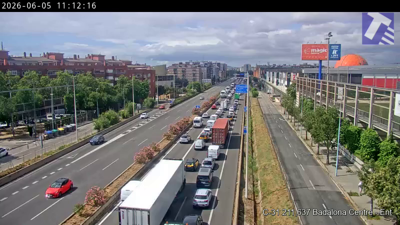 transit's tweet photo. ⚫️ Tallada per manifestació la C-31 a Badalona en ambdós sentits. https://t.co/qfPuhlsQ2t
