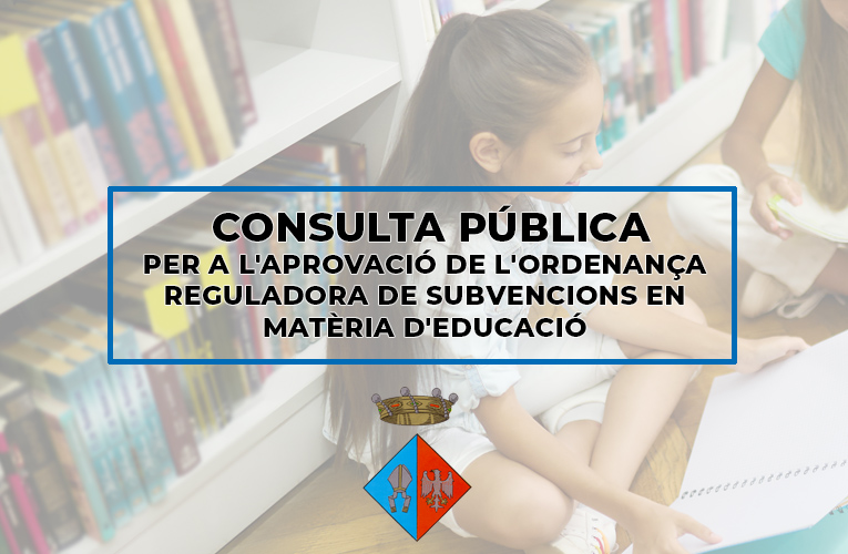 BisbalPenedes's tweet photo. ENSENYAMENT 🎓 | S’ha obert el termini per participar en la consulta pública prèvia sobre la nova ordenança reguladora de les subvencions municipals en matèria educativa.
ℹ️ Podeu consultar tota la informació a l'enllaç: https://t.co/lVDY4q5riv
#LaBisbalDelPenedès #BaixPenedès https://t.co/hlmW2fuejv