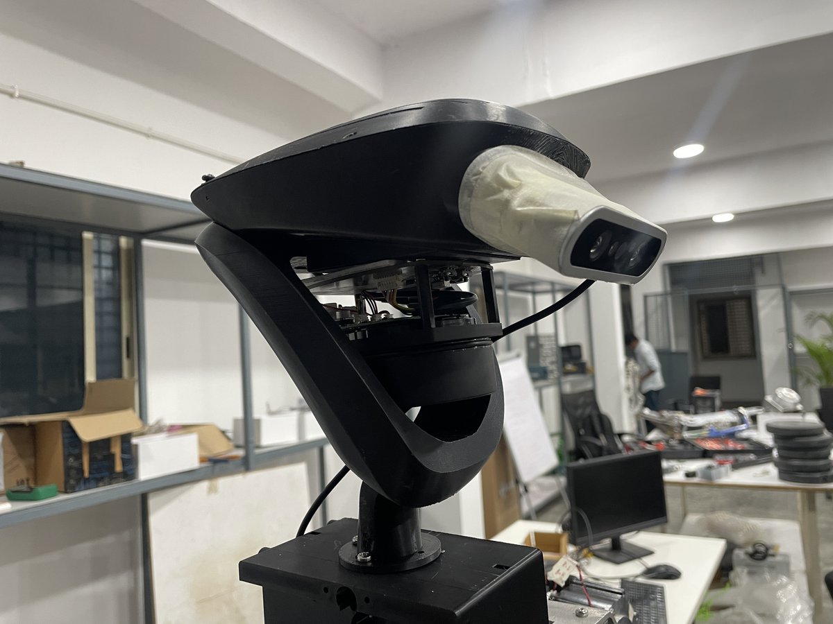 xprobotics_ai's tweet photo. Our humanoid just leveled up. 🤖

✅ Real-time teleoperation via MediaPipe
✅ Voice command integration
✅ Gesture recognition (handshake, wave, Namaste)
✅ LiDAR for spatial awareness
✅ Custom head + stereo vision — mounted
@simplify_trade @tweetraushan

#Robotics #PhysicalAI https://t.co/n8D0aWkUmc