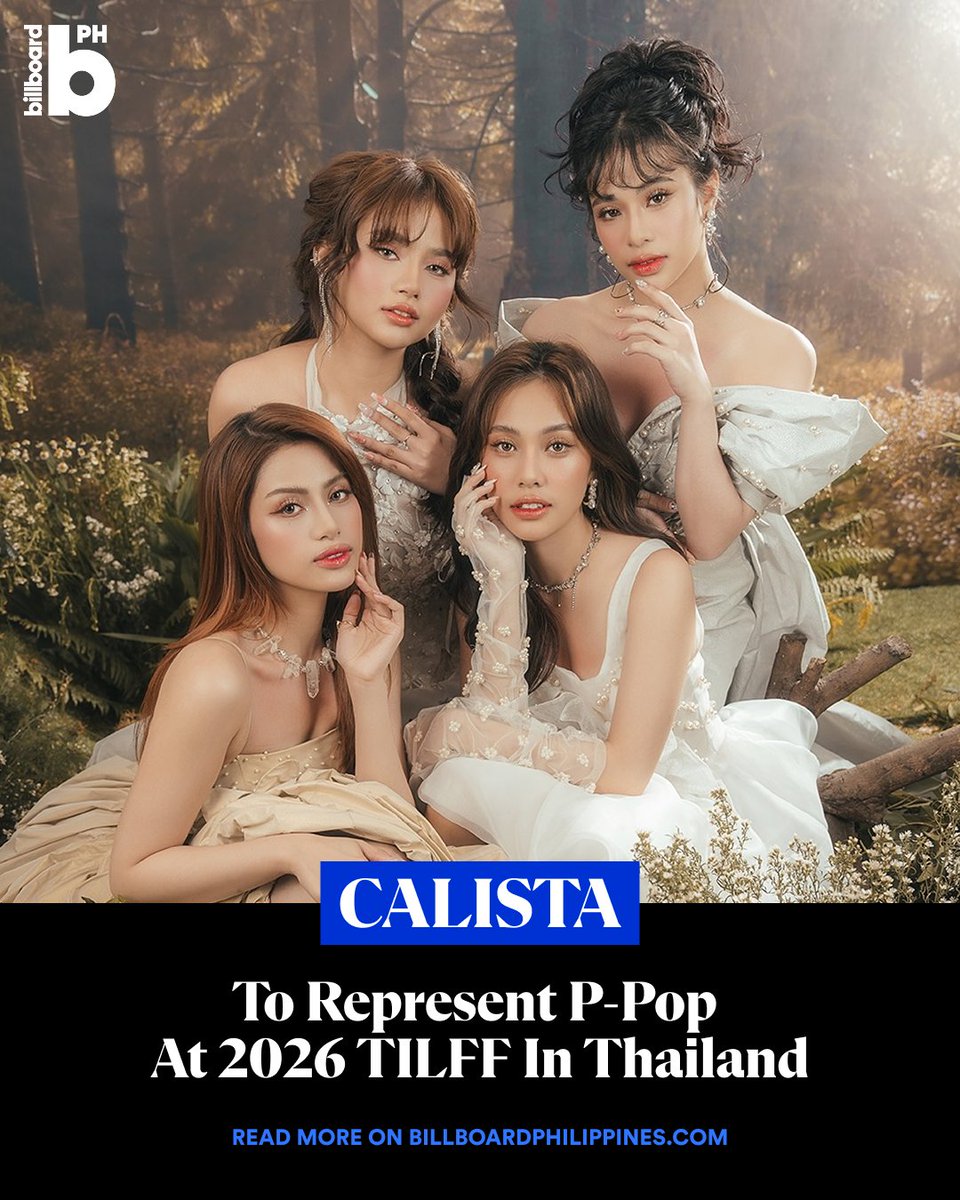BBPHOfficial's tweet photo. CALISTA (@calistasocials) are headed to Thailand to represent P-pop at the 2026 Thailand International LGBTQ+ Film and Festival.

Read more here: https://t.co/BxqQ6GrHx3

#BillboardPhilippines #BillboardPH https://t.co/bxLbN9GGQD