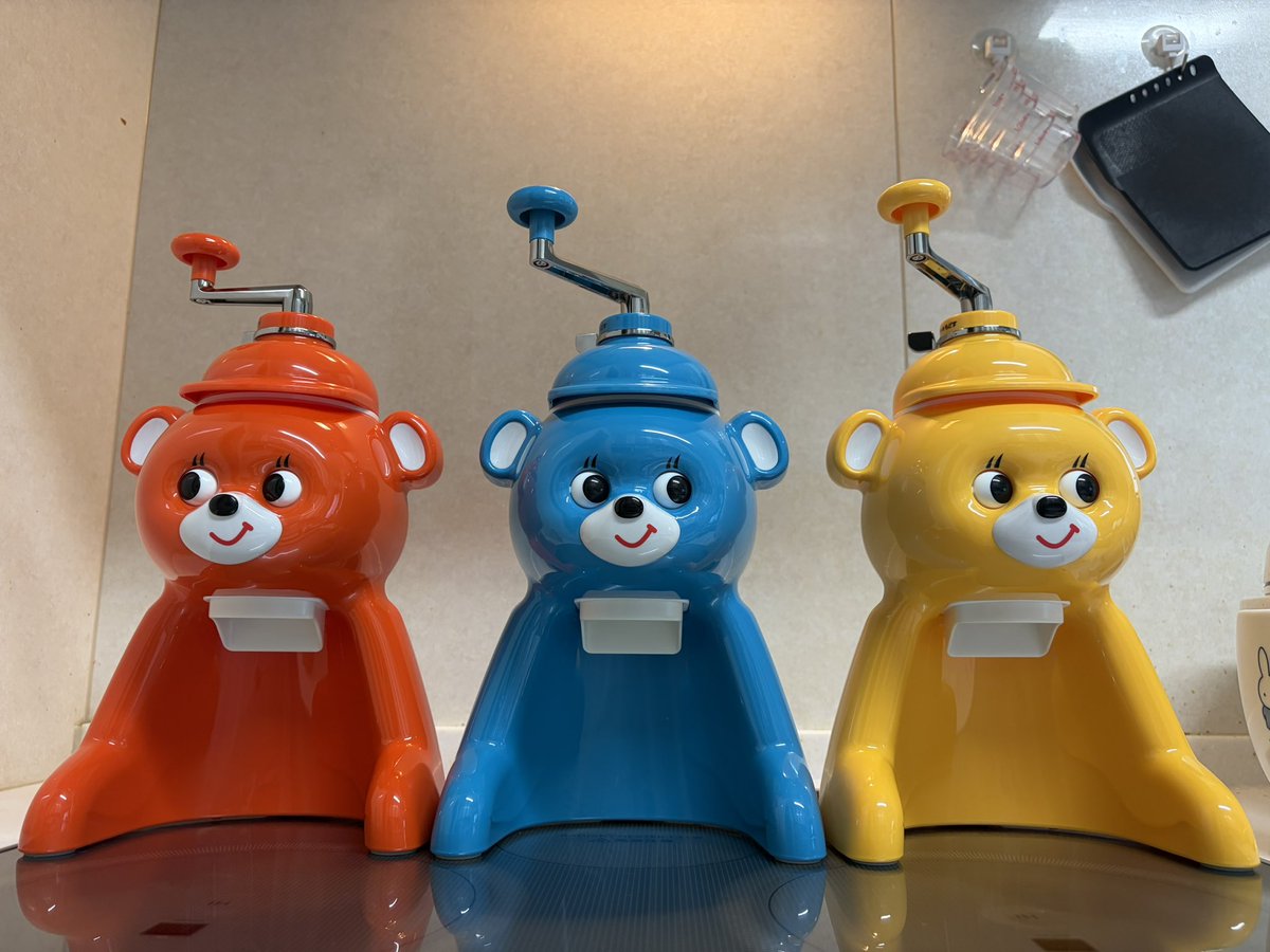 snow_co87's tweet photo. 全然バカって言ってもらっていいんですけど、かき氷器3つ買いました🍧🧸🩵 https://t.co/b7xh2SPvvi