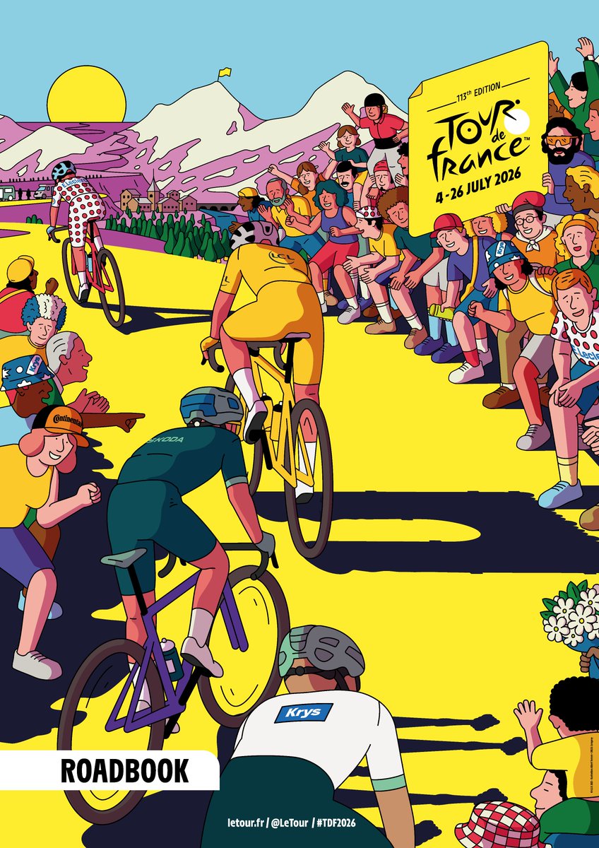 Velorooms's tweet photo. Four weeks before the start, both the English as well as the French version of the Tour de France roadbook are now available already on the Velorooms drive #TdF2026 https://t.co/M3AzIEU4oD