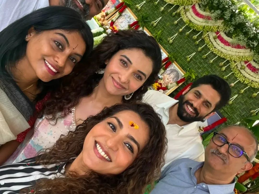 MadhuriDaksha's tweet photo. #Dhootha2 official Muhurtam begins today at Annapurna Studios.❤️
Yuvasamrat #ChaitanyaAkkineni #ParvathyThiruvothu #PriyaBhavaniShankar #PrachiDesai #VikramKKumar #chaitanyaakkineni https://t.co/GdNkw1bupq