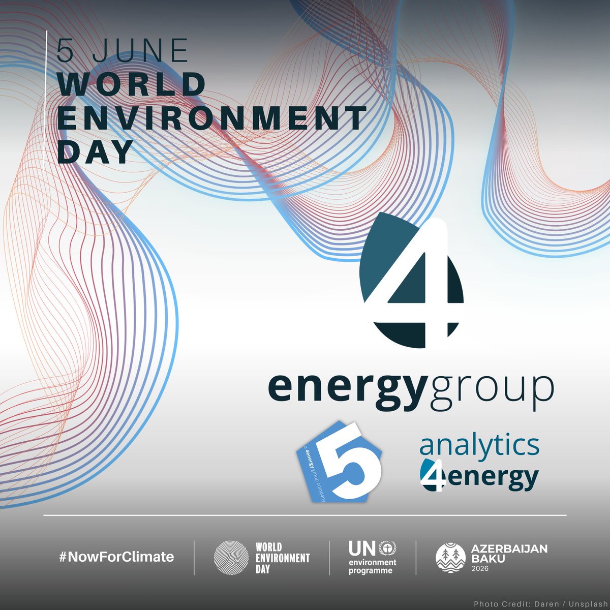 analytics4energ's tweet photo. This #WorldEnvironmentDay, we're recognising the role data, technology and engineering play in tackling climate challenges.

By helping organisations optimise building performance, we support smarter energy use and greater efficiency.

#ClimateAction #BEMS @UNEP_Europe @UNEP https://t.co/9KzRmb5rJL