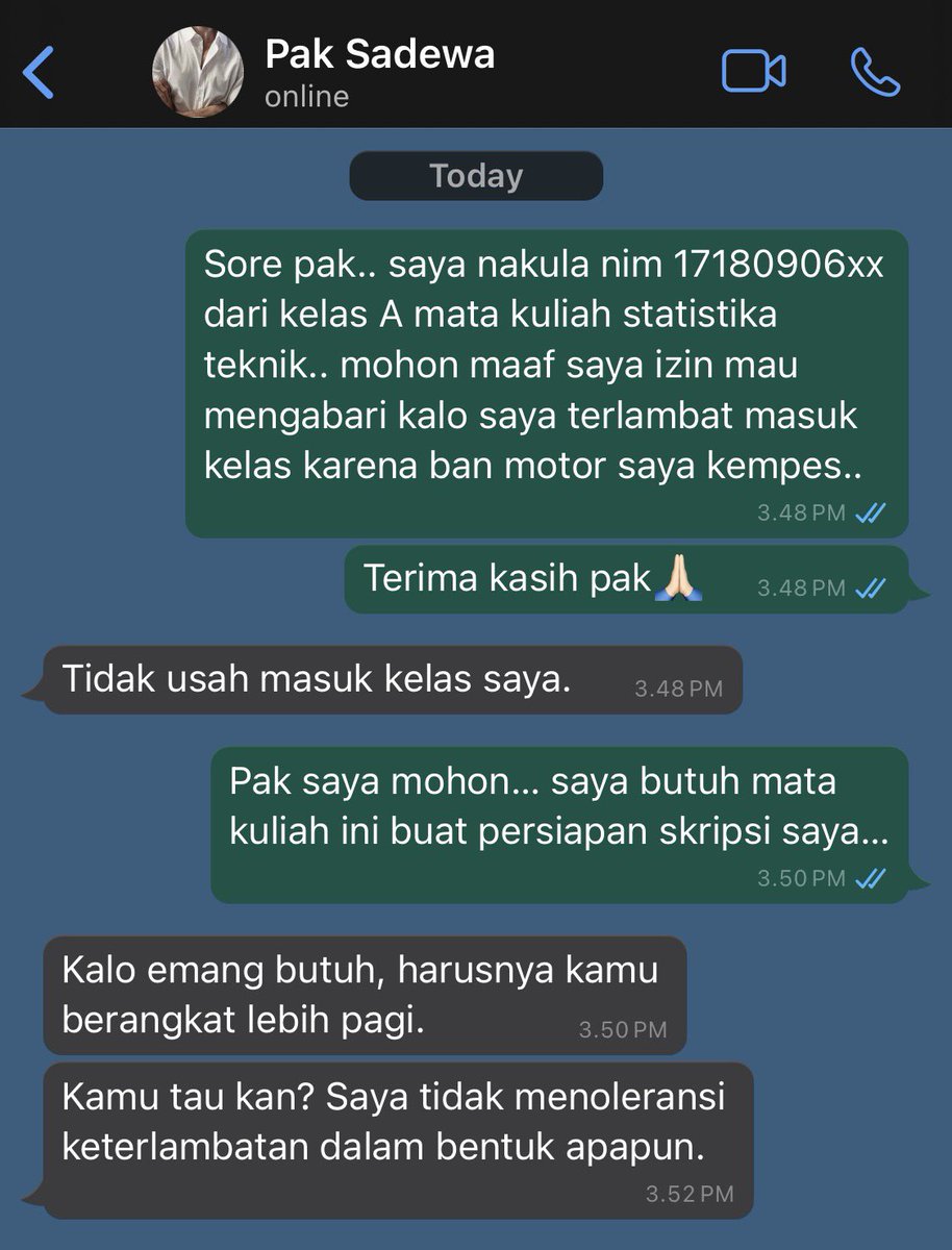 heyitsoh's tweet photo. What if • Sadewa jadi dosen killer, dan member lain jadi mahasiswanya? 

Two tweet au. 
#PANDAVVRITES #KETAVVA https://t.co/mf07AgO8TH