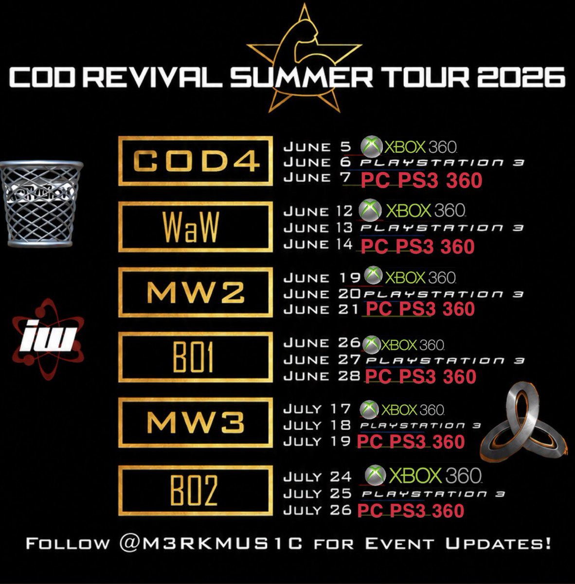B0AV0's tweet photo. @M3RKMUS1C Hey Eric ! 

I think it’s a better idea to revive a Call of Duty on each specific platform?

That way we can have the maximum number of players. https://t.co/TD69Z9d4vE
