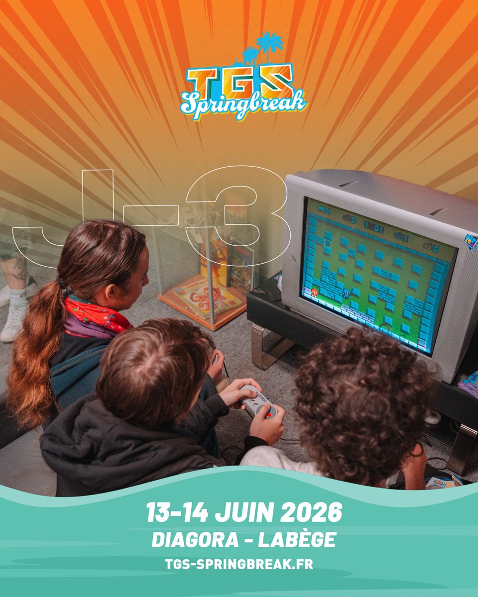 TGSevenements's tweet photo. Plus que 3 jours avant le #TGSSpringbreak !
Les stands se préparent, les invités arrivent…
Qui vient ce week-end ?
🎟️https://t.co/odoAPruv6z
📅13 & 14 juin 2026
📍Diagora Labège
#TGS #PopCulture #Convention https://t.co/zL2doMK3ne