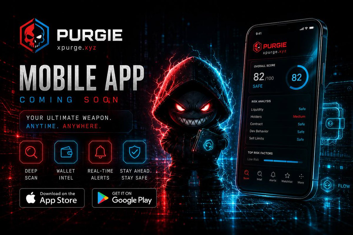 MargusKH's tweet photo. Bullish on @xpurge_xyz 🔥
Purgie AI is turning Solana trenches into a Reaper command center. Deep scans, live signals, holder pressure, and real conviction plays. $PURGE loading up for dominance.
Ghosts never sleep. Enter the trenches → https://t.co/l2E6GM5KB3
#PURGE #Solana #Crypto #ReaperAI