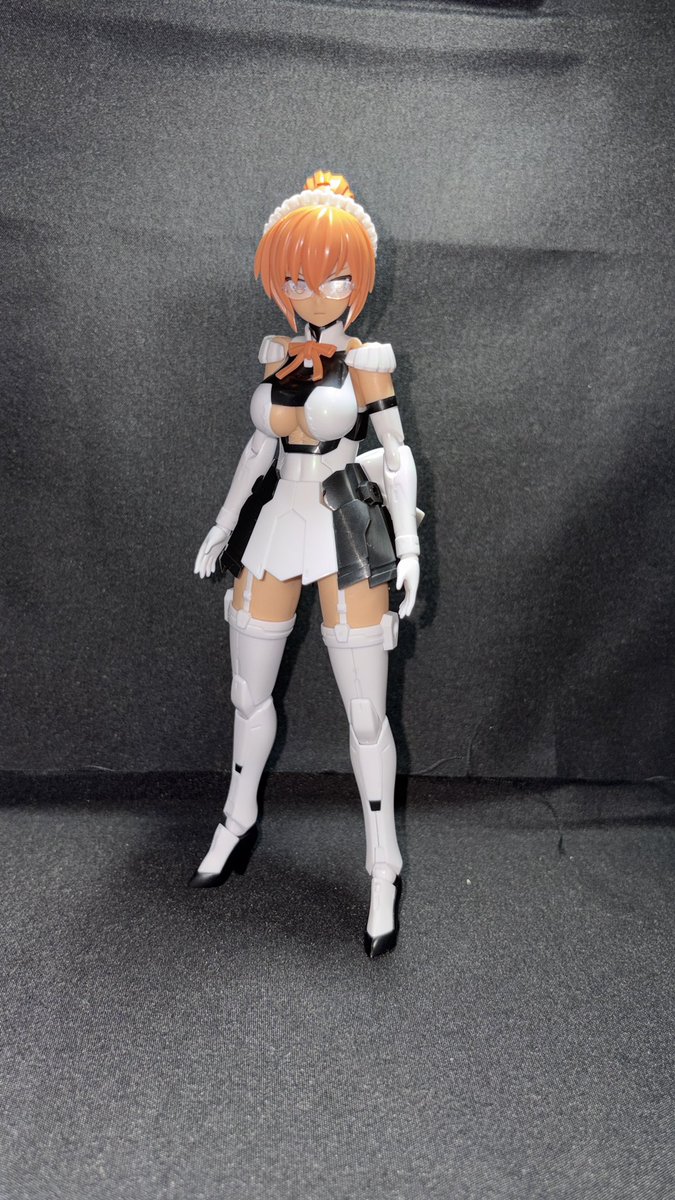 rikuga2's tweet photo. 6月、最初のプラモはクロスフレーム・ガールのブレイブガール2。
お腹の部分塗装したかったけど、ABSなんで諦めた。
眼鏡っ子に巨乳メイドさんと属性もりもり。

#コトブキヤ
#美プラ
#プラモデルライフ https://t.co/oYL8d5LlK4