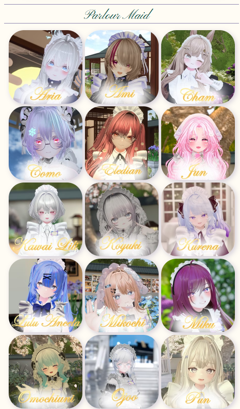 CafeFloria_vrc's tweet photo. 【公式HP更新のお知らせ】
お待たせいたしました！CafeFloria公式ホームページに、新しく加わった「2期生」の紹介ページが追加されました✨
フレッシュな総勢のプロフィールをぜひチェックしてみてくださいね！皆様のご帰宅を心よりお待ちしております☕️
https://t.co/n7NrUfWM13 https://t.co/DG82B3XolY