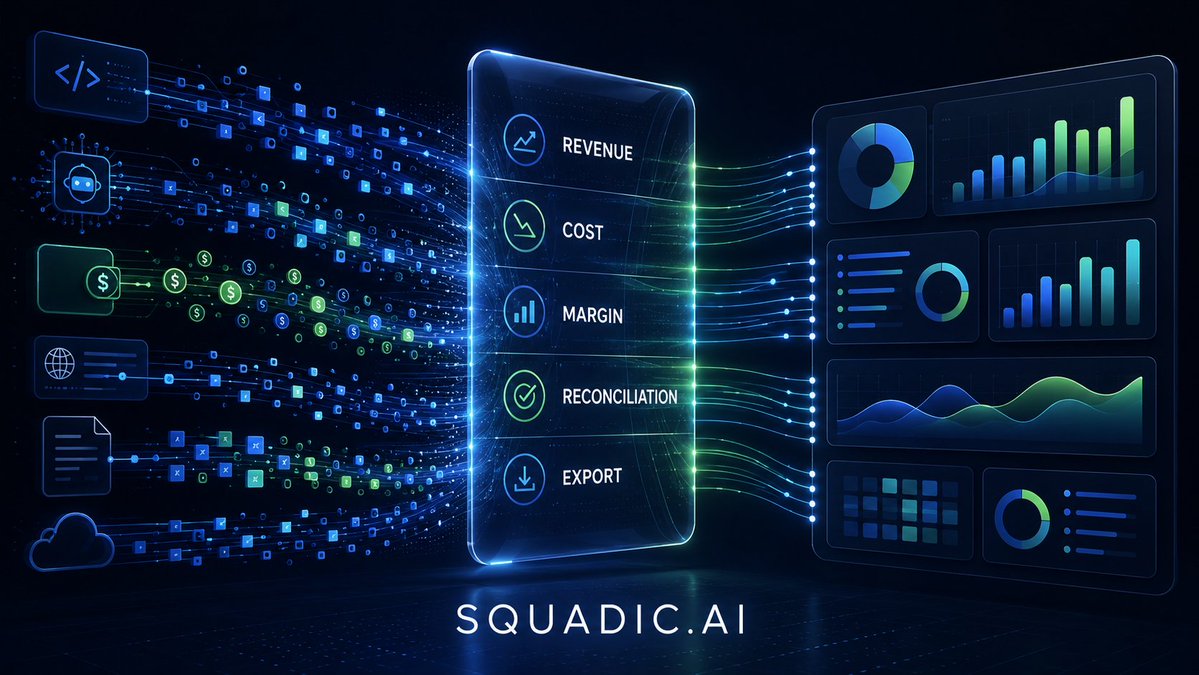 squadicai's tweet photo. We’re building Squadic around a problem that becomes more obvious every day:

payments are getting faster, smaller, more programmable — but business understanding after the payment is still messy.

x402 makes it possible to pay for APIs and digital resources directly over HTTP.

Stablecoins make global settlement faster and easier.

AI agents will increasingly buy tools, call APIs, trigger workflows, and spend money on behalf of people or businesses.

That sounds exciting.

But after the payment happens, someone still needs to answer the boring but critical questions:

Was this revenue or cost?
Which customer, agent, API, wallet, product, or workflow created it?
What was the margin after fees and usage costs?
Was the payment reconciled correctly?
Can this be exported cleanly for reporting or accounting?
Is the business actually profitable, or just moving money around?

This is where Squadic is focused.

We are not building a wallet.
We are not custodying funds.
We are not trying to become another payment rail.

Payment rails move money.

Squadic turns payment activity into business truth.

The goal is to help teams working with APIs, x402, stablecoins, and AI agents see:

- revenue
- costs
- margins
- reconciliation status
- source of each MoneyEvent
- exports for business reporting

For traditional businesses, this same idea is simple:

“I received money” is not enough.

You need to know what created it, what it cost, what remains, and whether it makes sense to continue.

For agentic and programmable-money businesses, this becomes even more important.

When payments happen automatically, frequently, and across many services, spreadsheets break very quickly.

The future of payments needs not only faster settlement.

It needs better financial clarity after settlement.

That is the direction we’re building Squadic toward:

a MoneyEvent ledger and reconciliation layer for modern businesses, API builders, stablecoin workflows, and AI-agent economies.

Rails move funds.
Squadic explains what those funds mean.

#buildinpublic #fintech #payments #stablecoins #x402 #AIagents #APIs #reconciliation #startup #SaaS