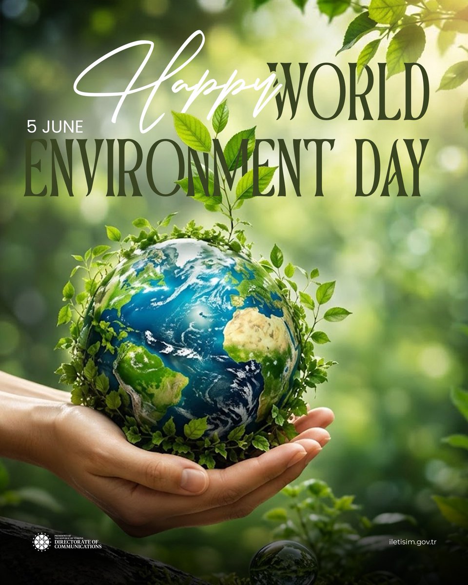 BrandTurkiye's tweet photo. Today is 5 June, World Environment Day.

The Zero Waste movement, launched under the leadership of #Türkiye, continues to strengthen environmental awareness globally.

We hope the transformation initiated by the Zero Waste movement will lead to a cleaner, more sustainable world. https://t.co/BsBl0OPthM